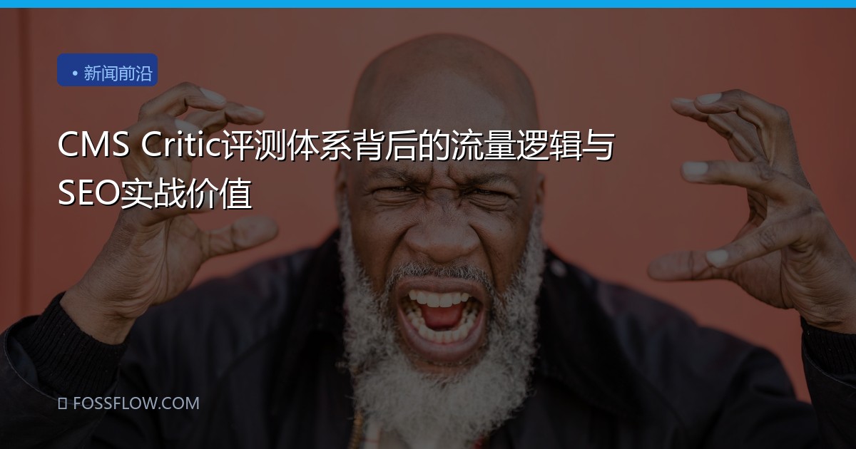 CMS Critic评测体系背后的流量逻辑与SEO实战价值