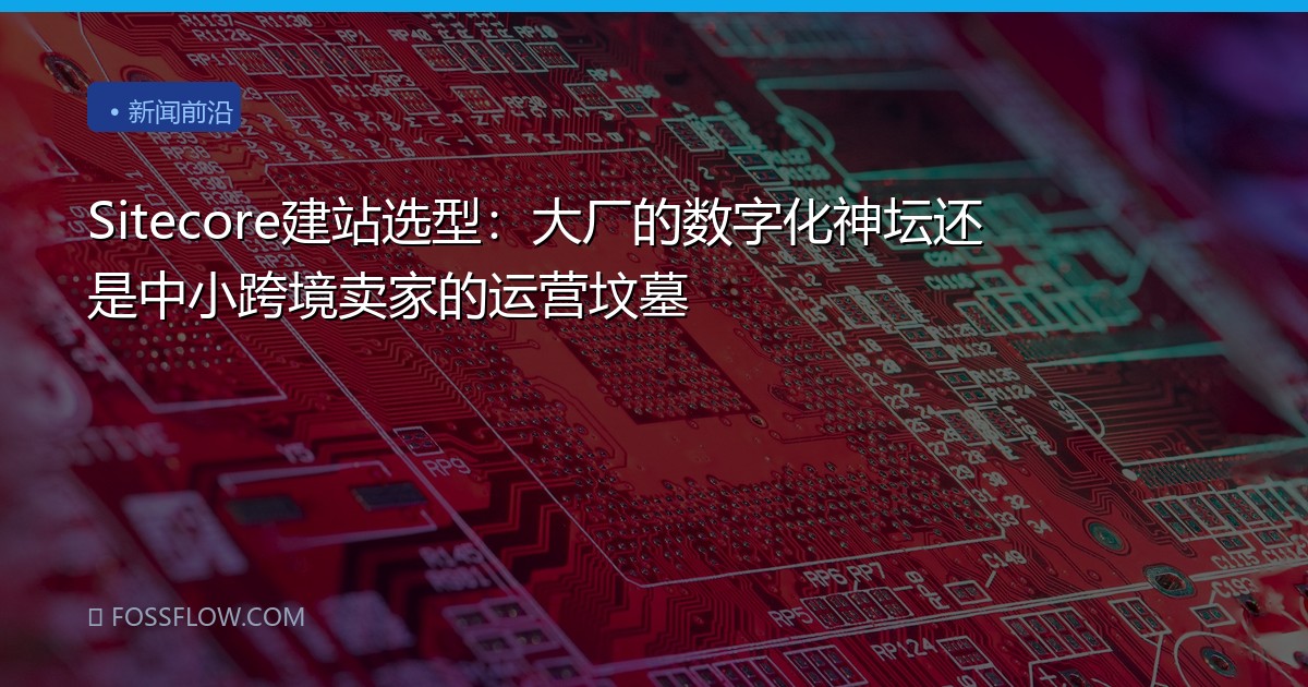 Sitecore建站选型：大厂的数字化神坛还是中小跨境卖家的运营坟墓